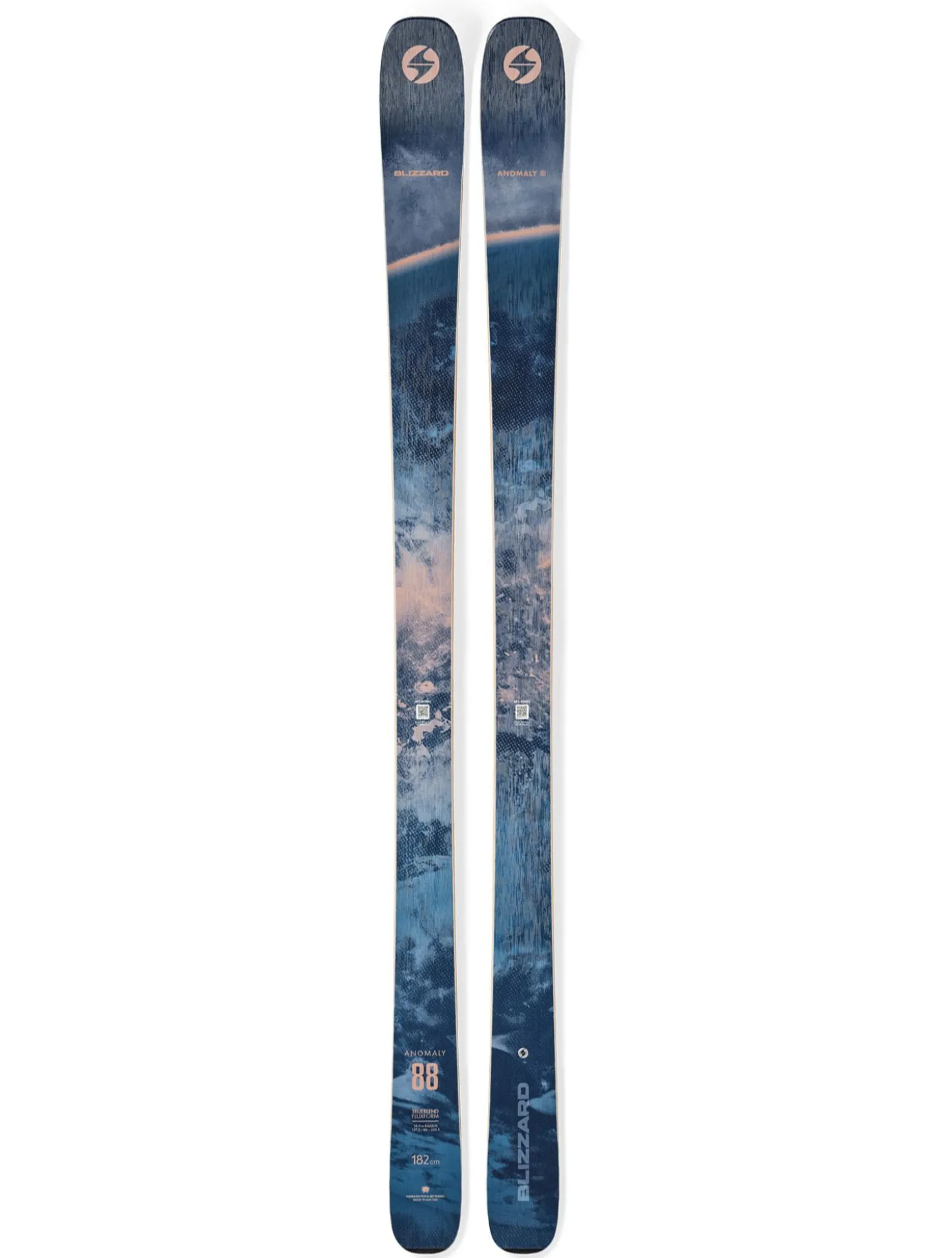 Anomaly 88 flat ski - zonder binding unisex