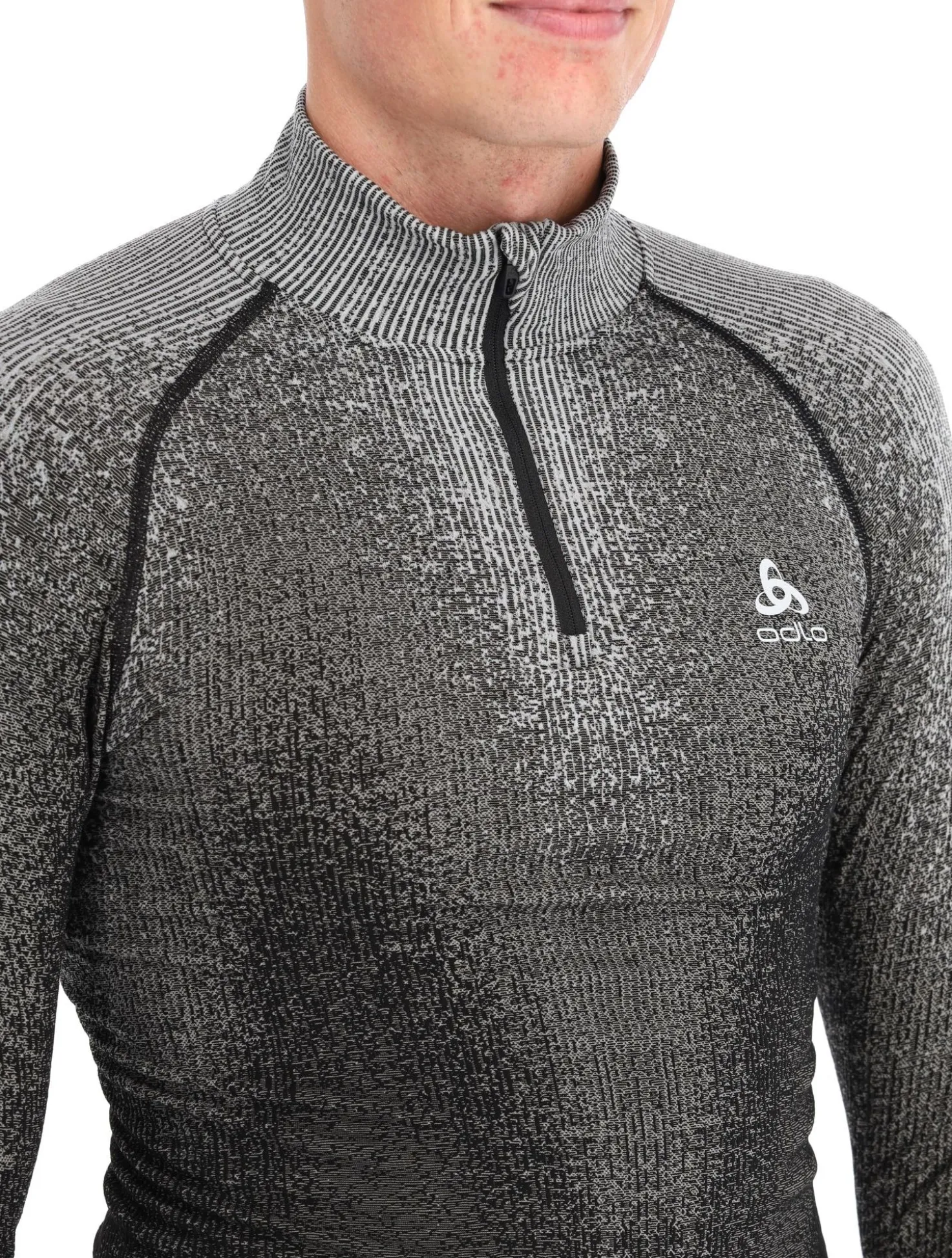 BL Top Turtle Neck L/S Half Zip Performance Warm Blackcomb skipully heren