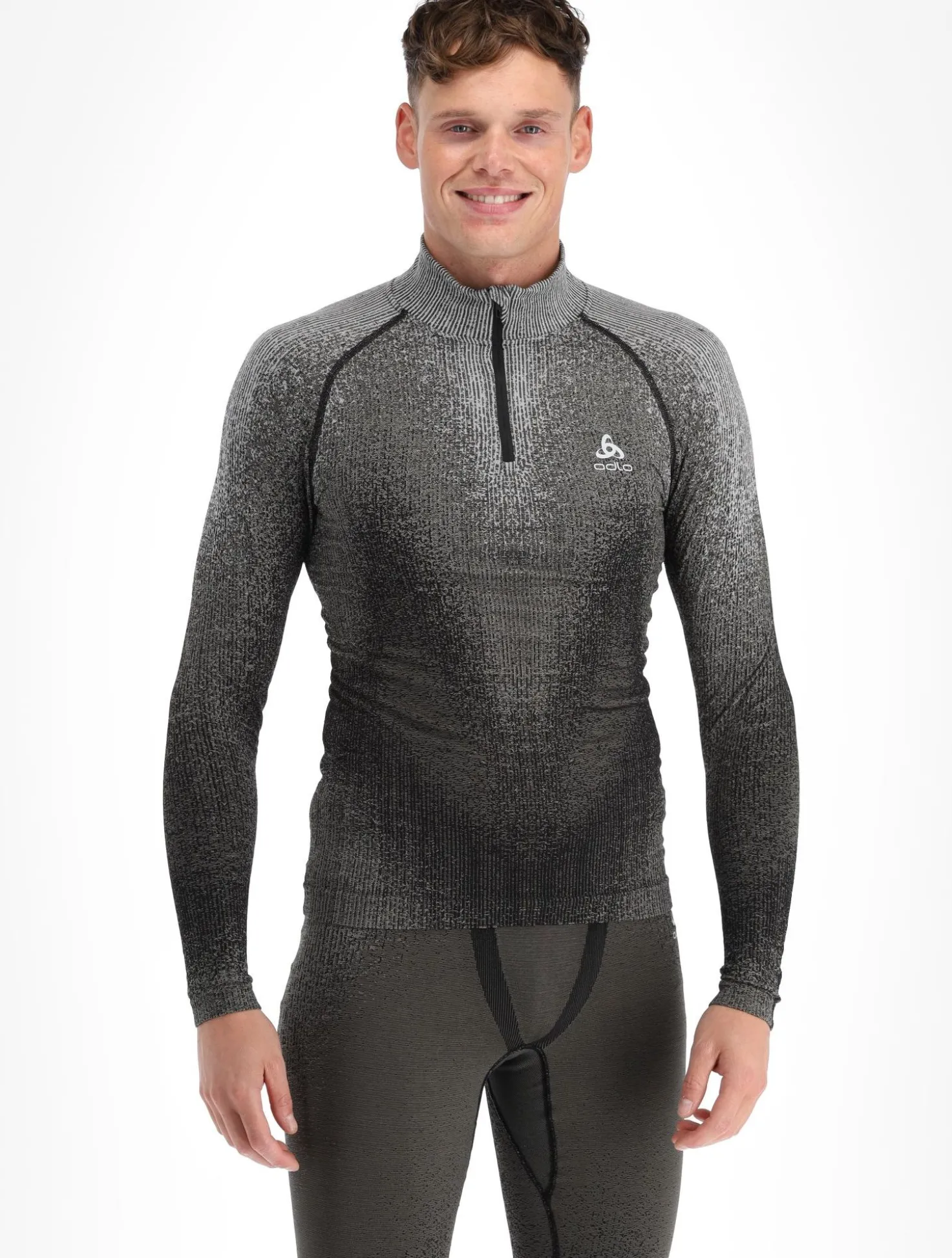 BL Top Turtle Neck L/S Half Zip Performance Warm Blackcomb skipully heren