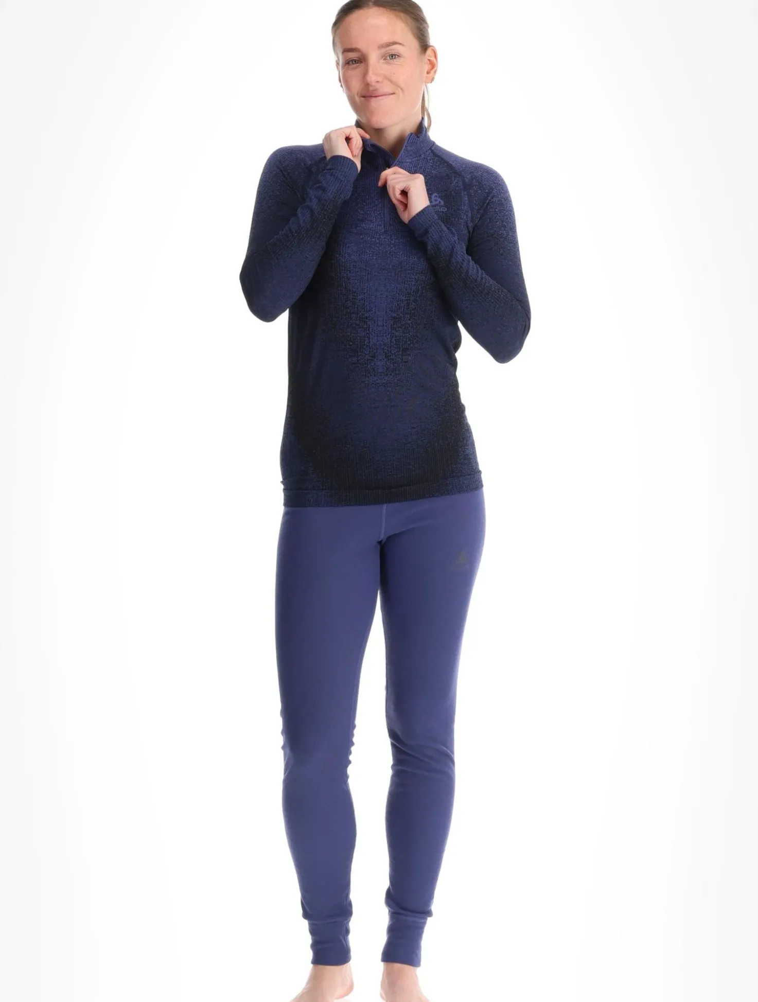 BL Top Turtle Neck L/S Half Zip Performance Warm Blackcomb skipully dames
