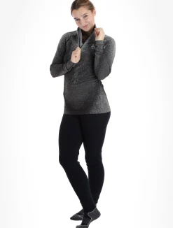 BL Top Turtle Neck L/S Half Zip Performance Warm Blackcomb skipully dames