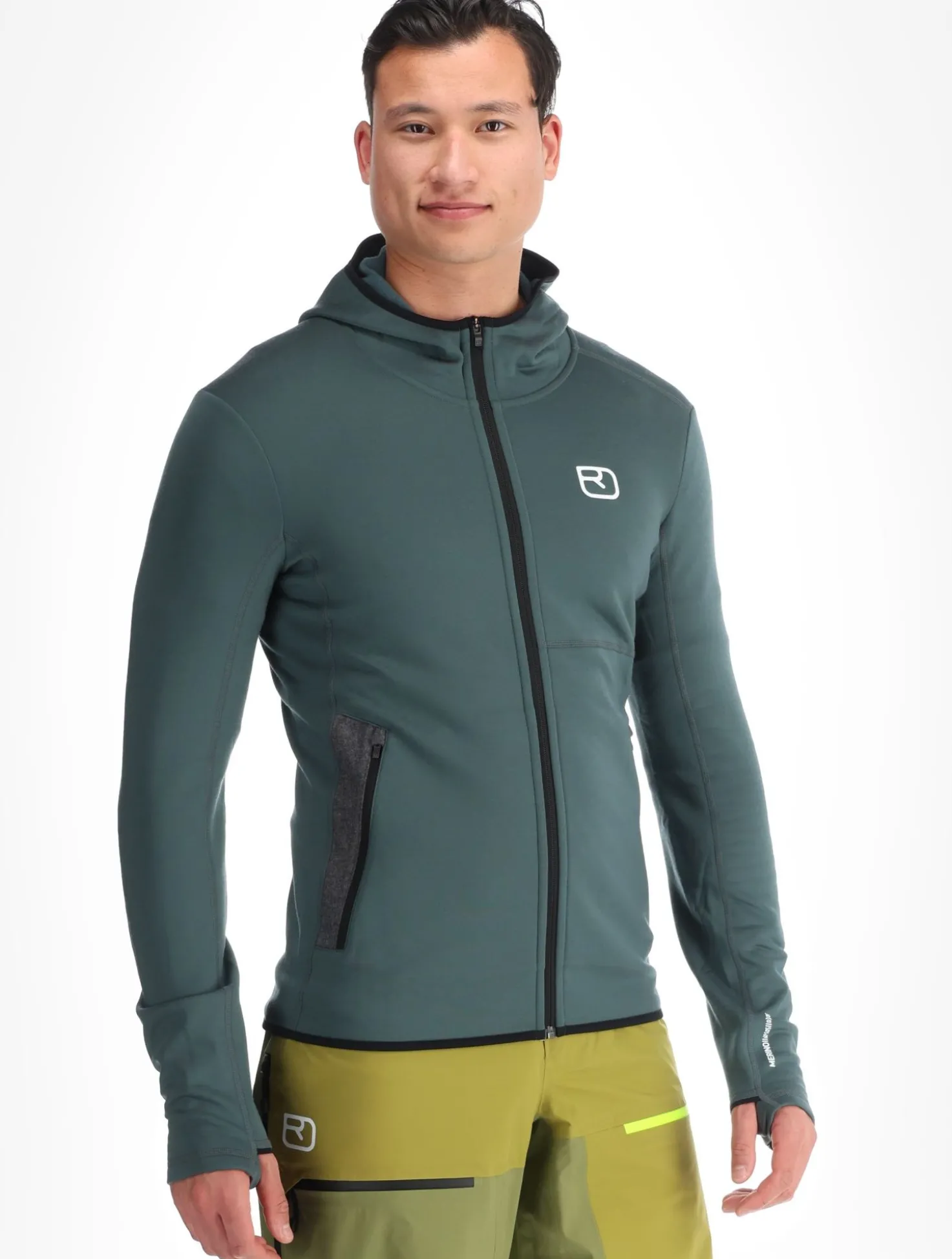 Fleece Hoody vest heren
