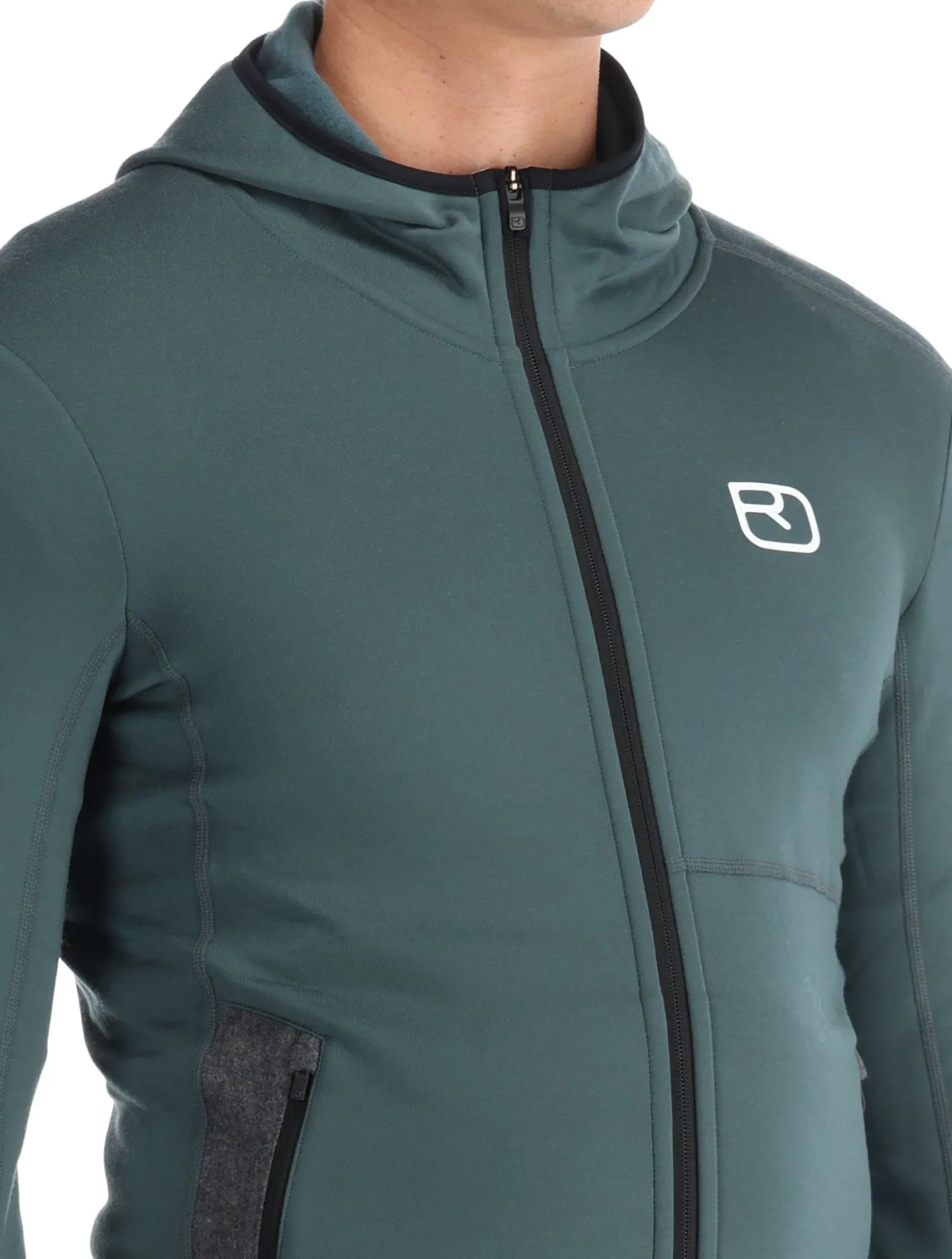 Fleece Hoody vest heren