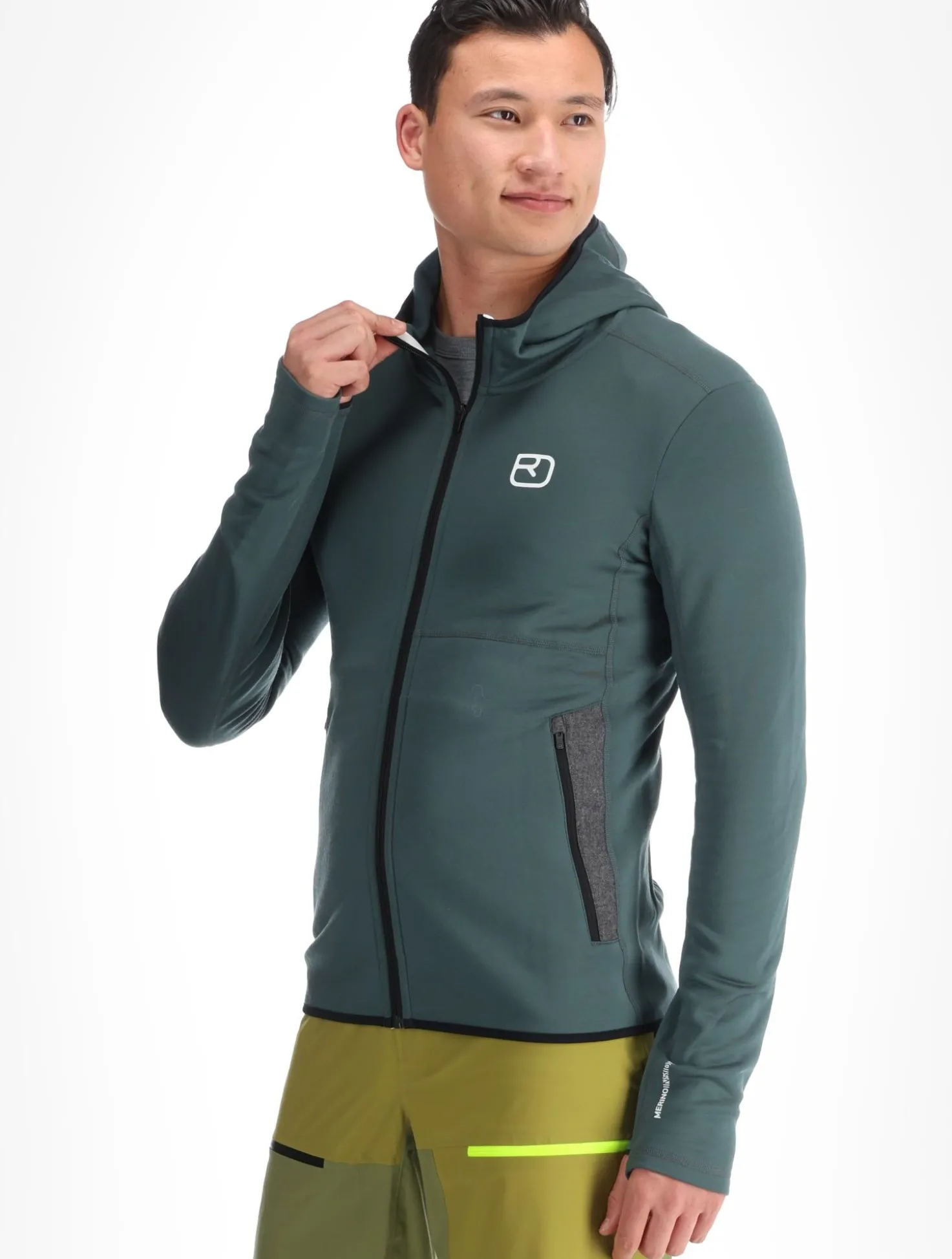 Fleece Hoody vest heren