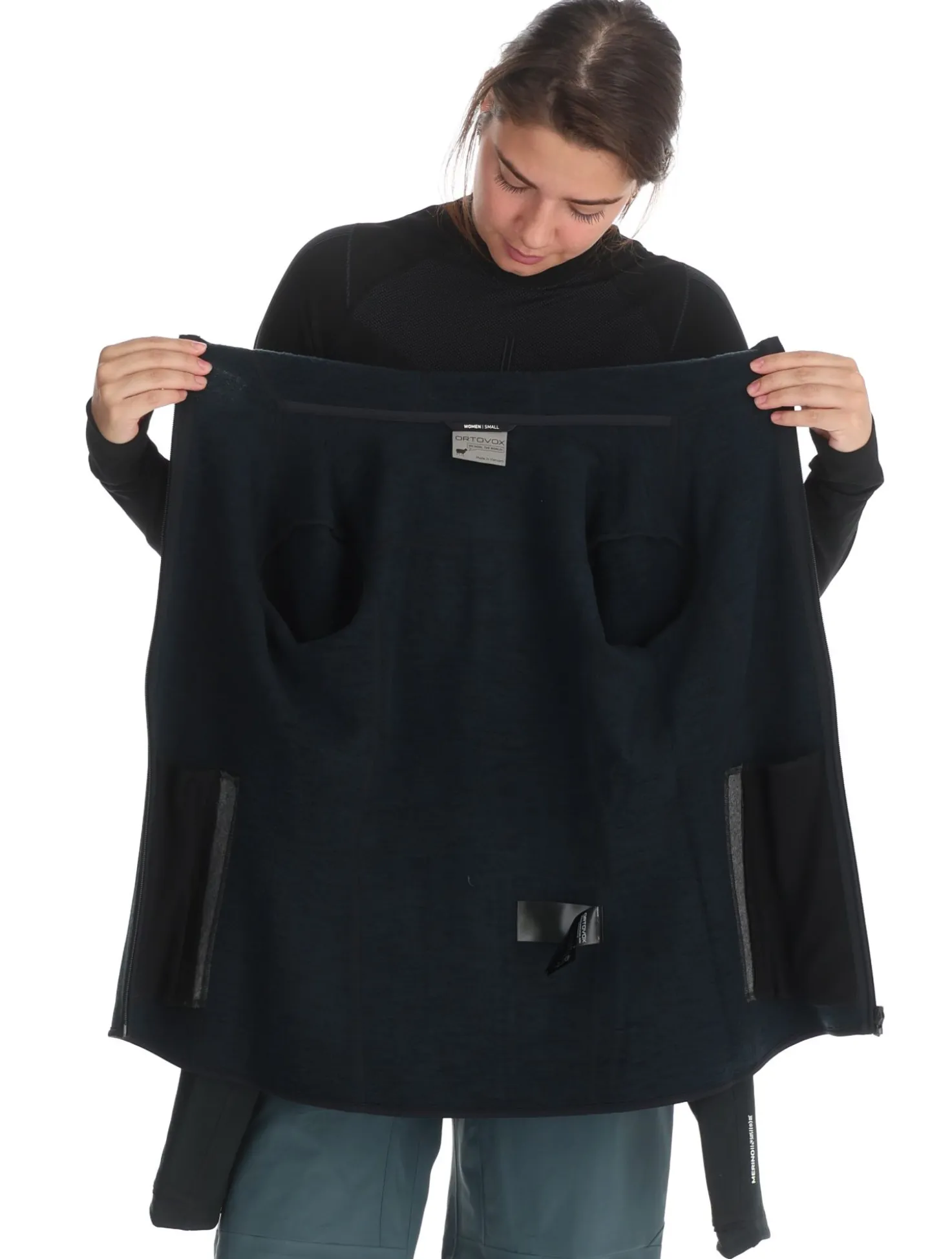 Fleece Hoody W vest dames