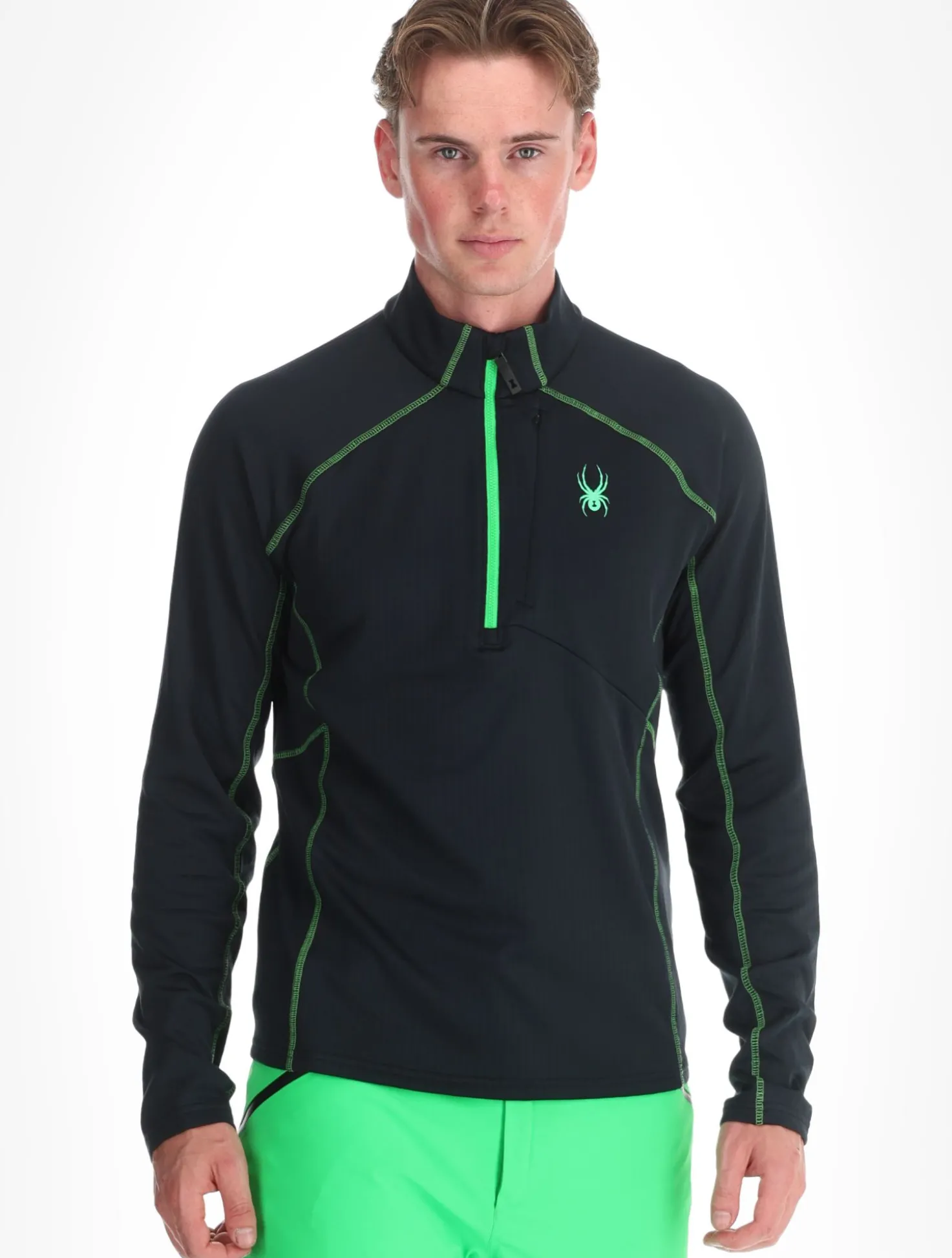 Gridweb Fleece 1/2 Zip vest heren