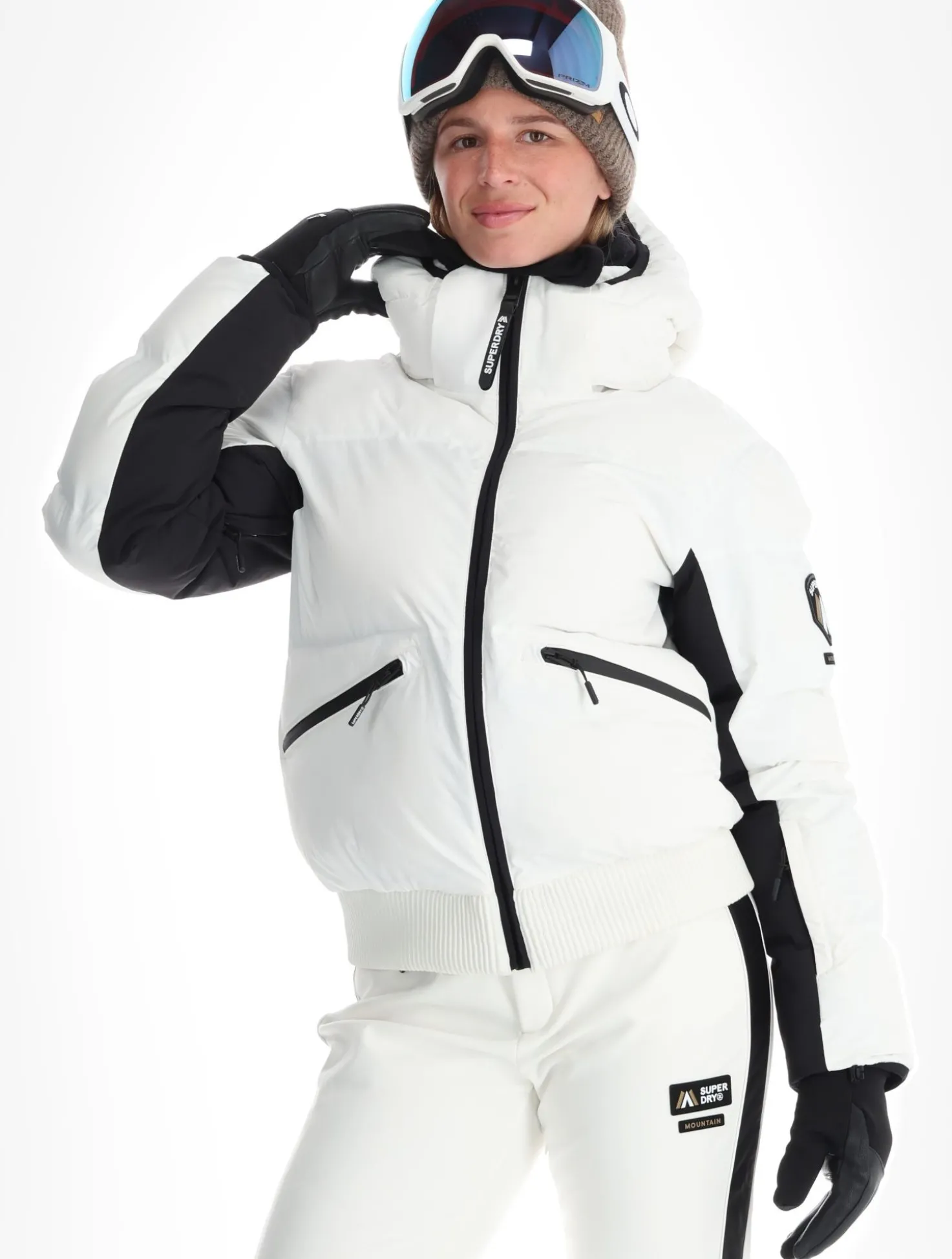 Hooded Ski Bomber Jacket ski-jas dames