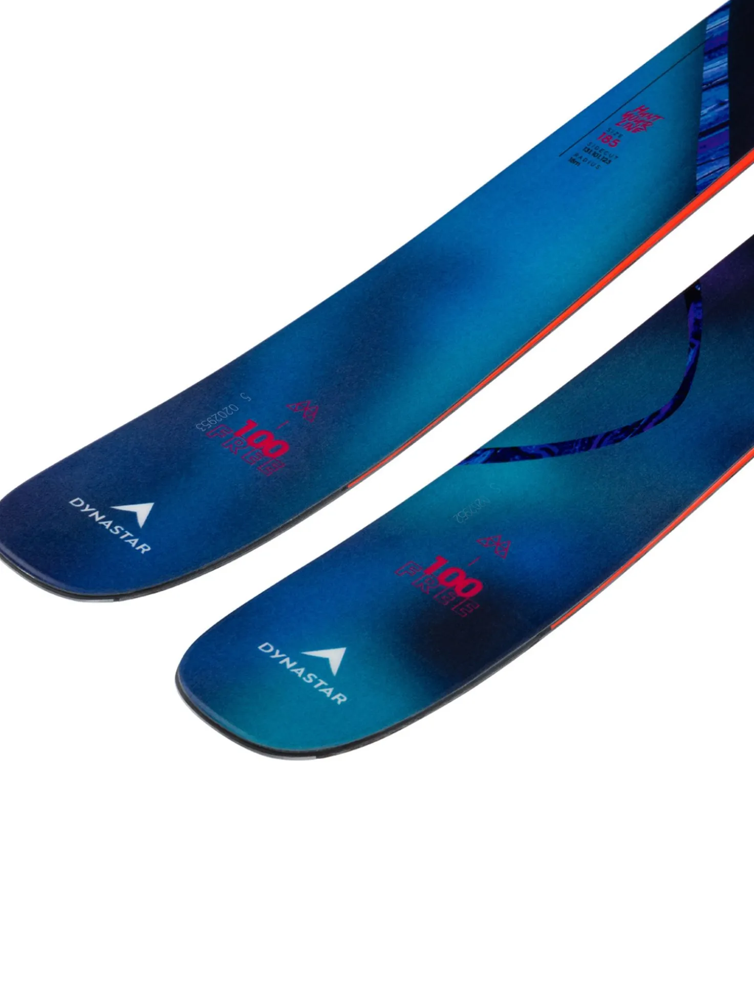 M-Free 100 flat ski - zonder binding unisex