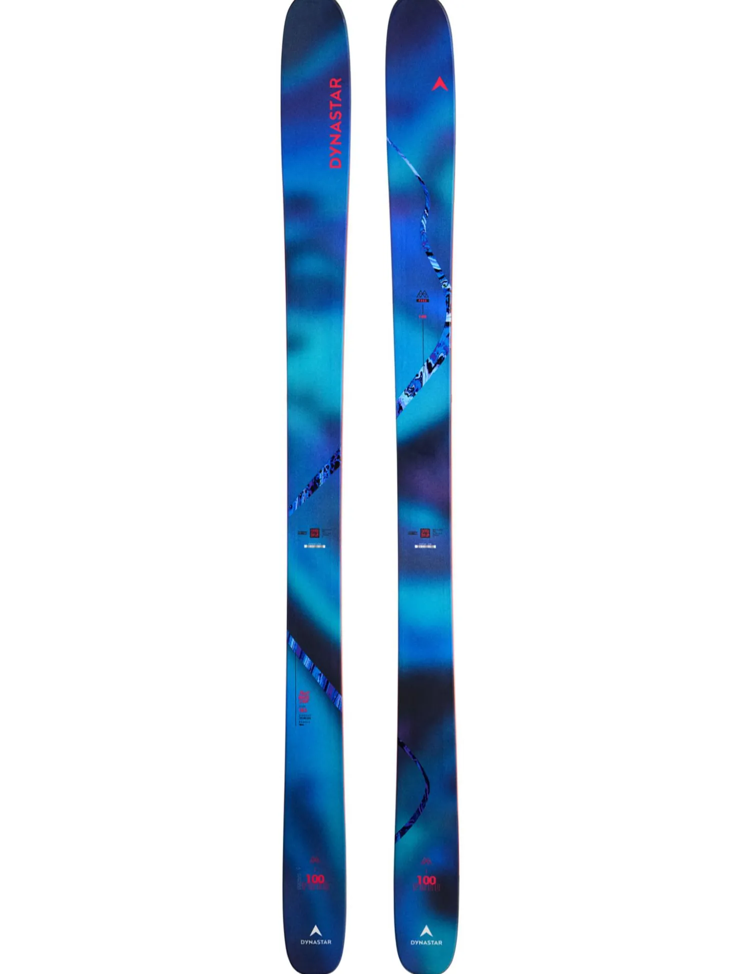 M-Free 100 flat ski - zonder binding unisex
