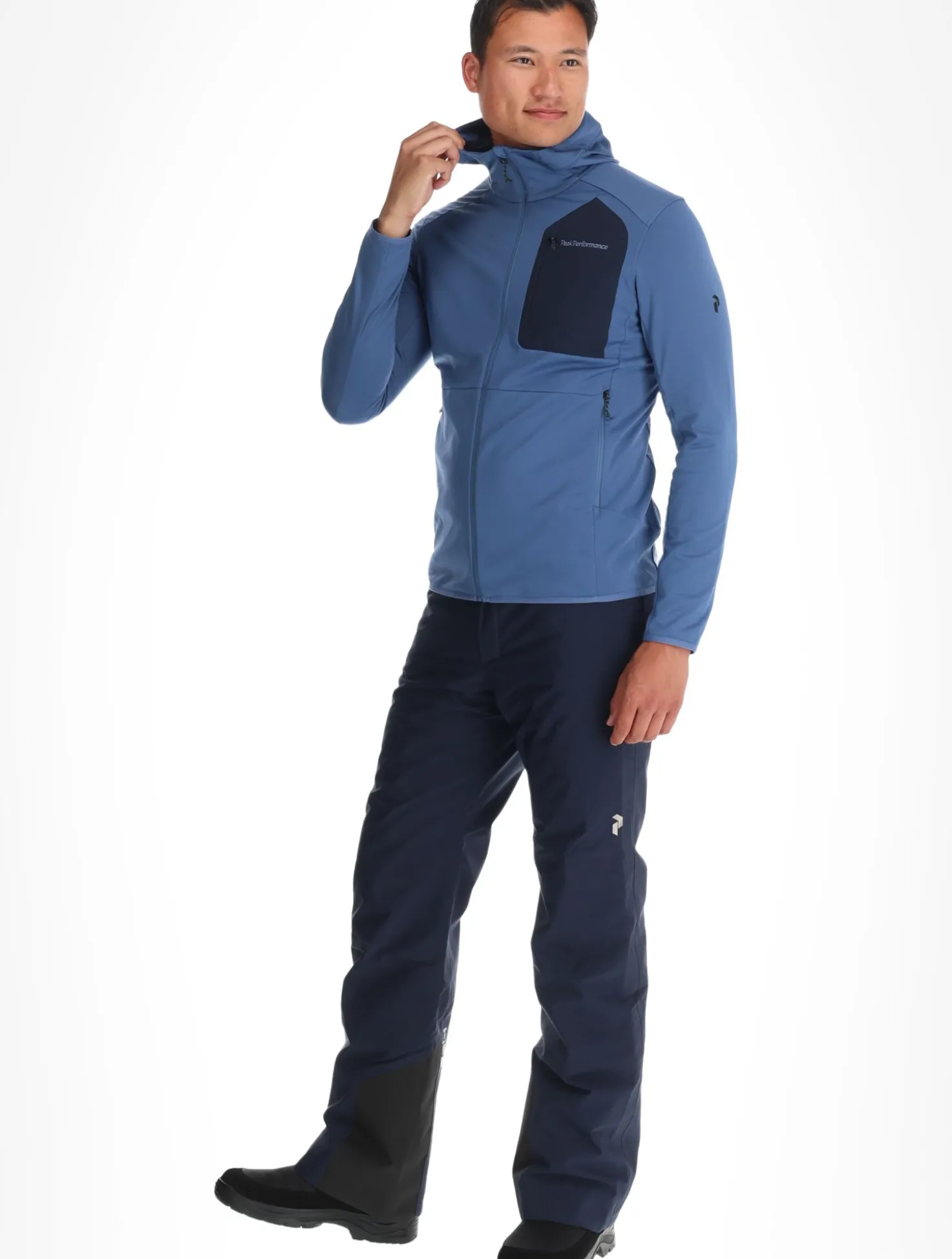 M Utility Light Zip Hood vest heren