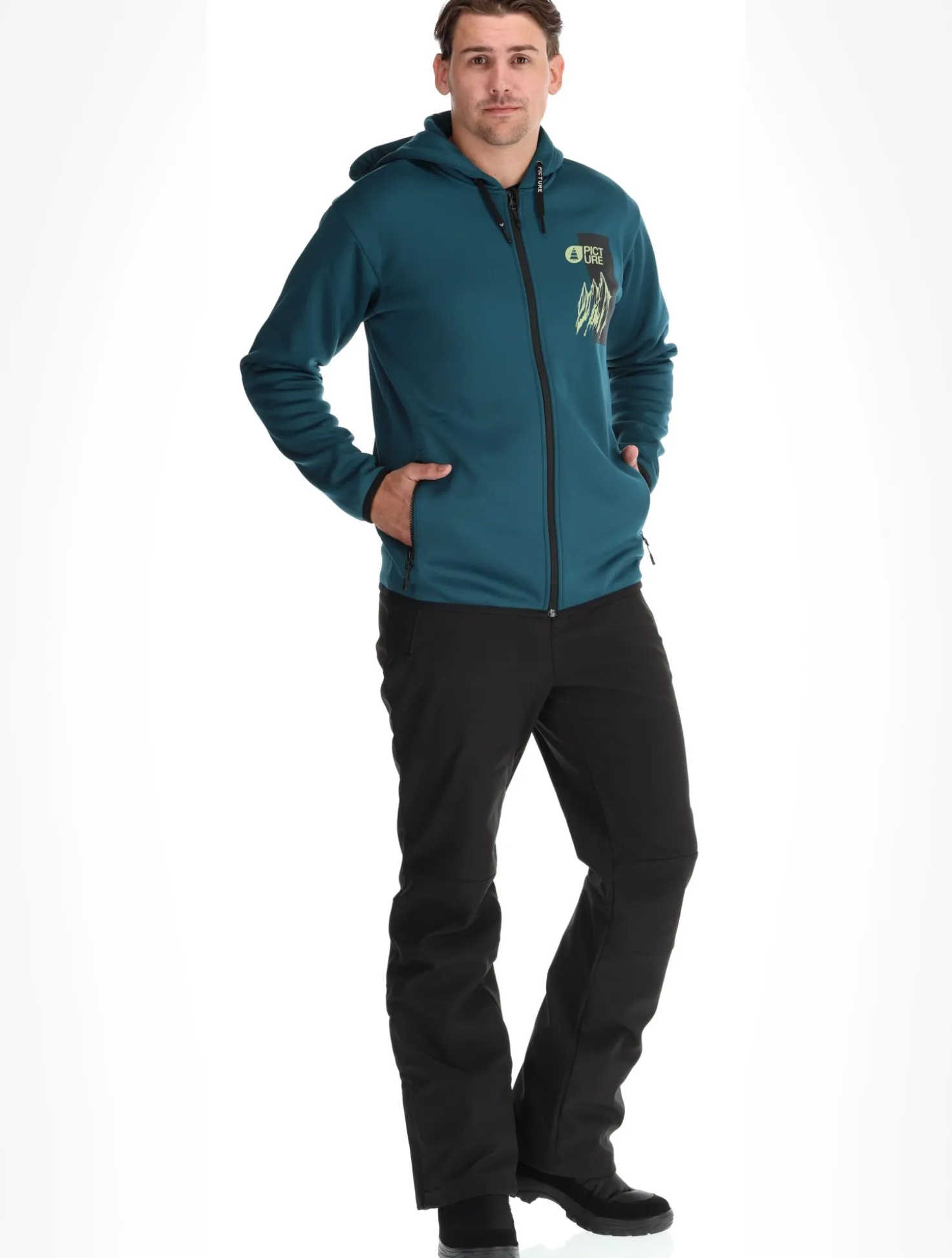 Park Zip Tech Hoodie vest heren