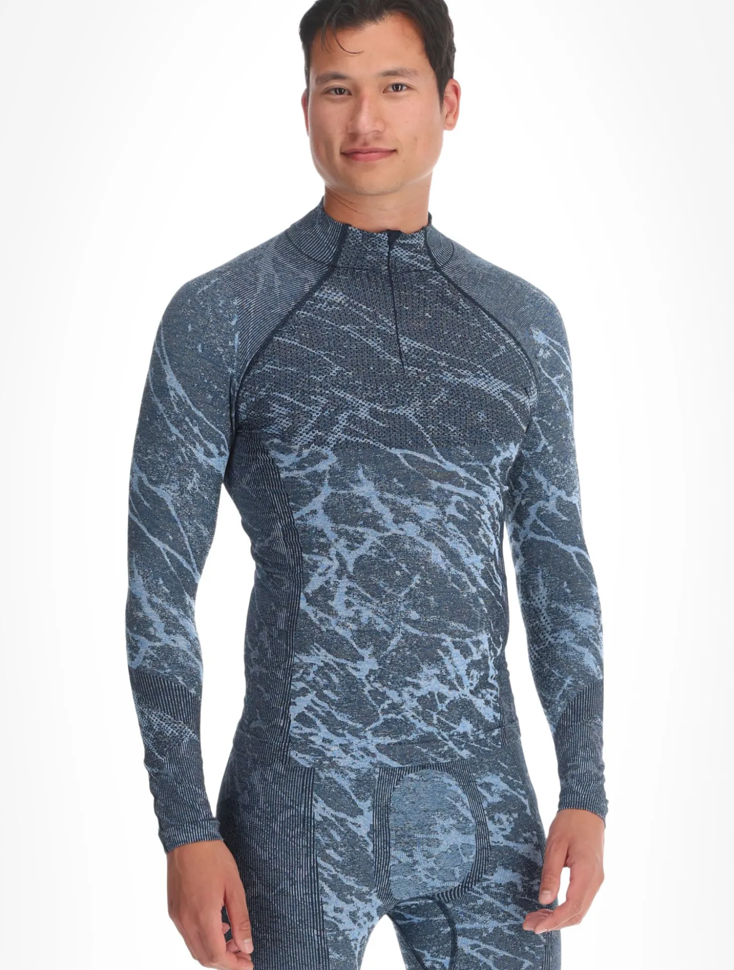 Performance Warm Blackcomb BL Top Turtle Neck L/S Half Zip skipully heren