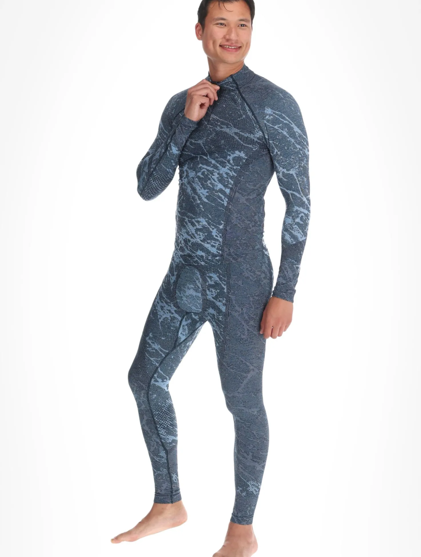 Performance Warm Blackcomb BL Top Turtle Neck L/S Half Zip skipully heren