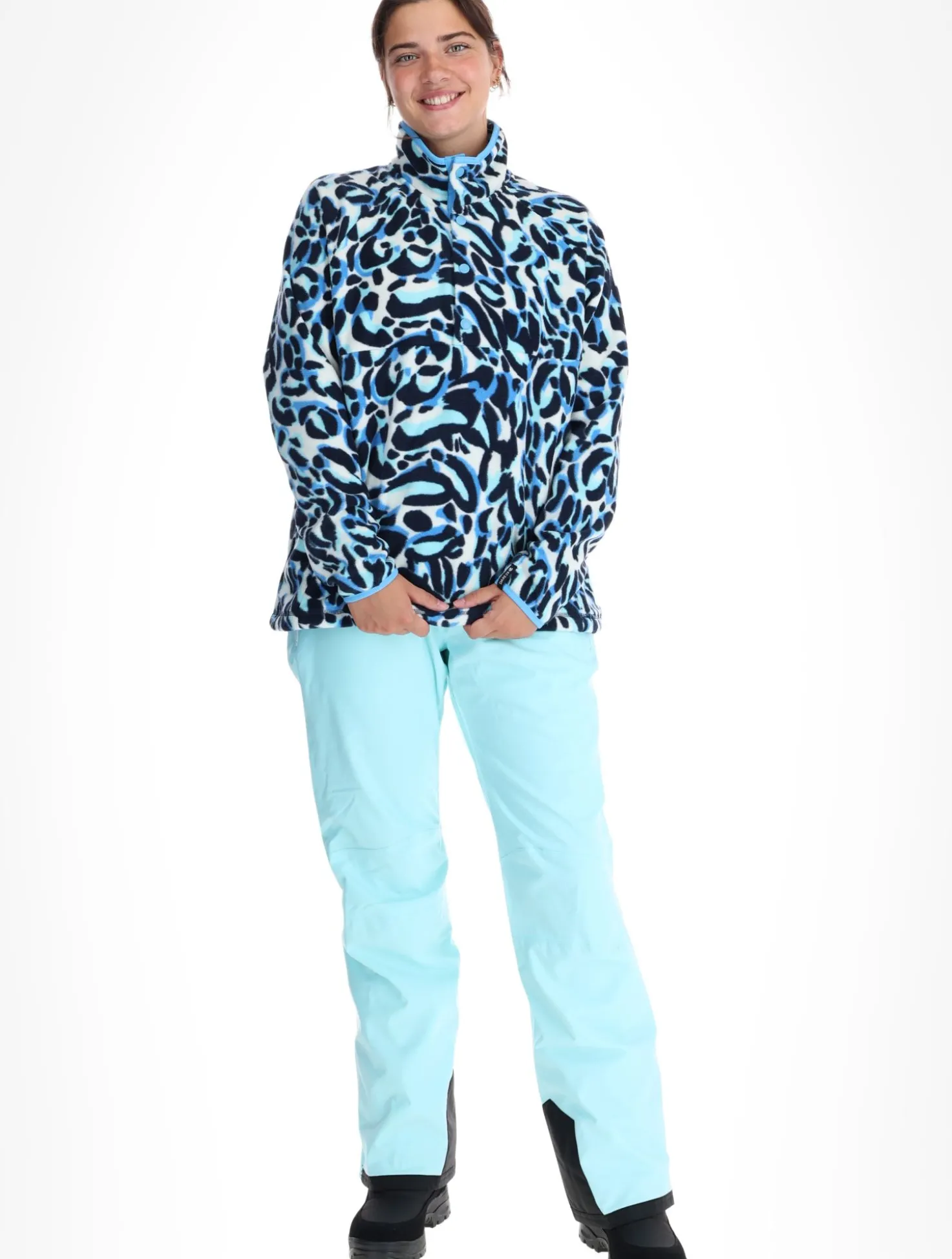 Printed Fleece W skipully dames