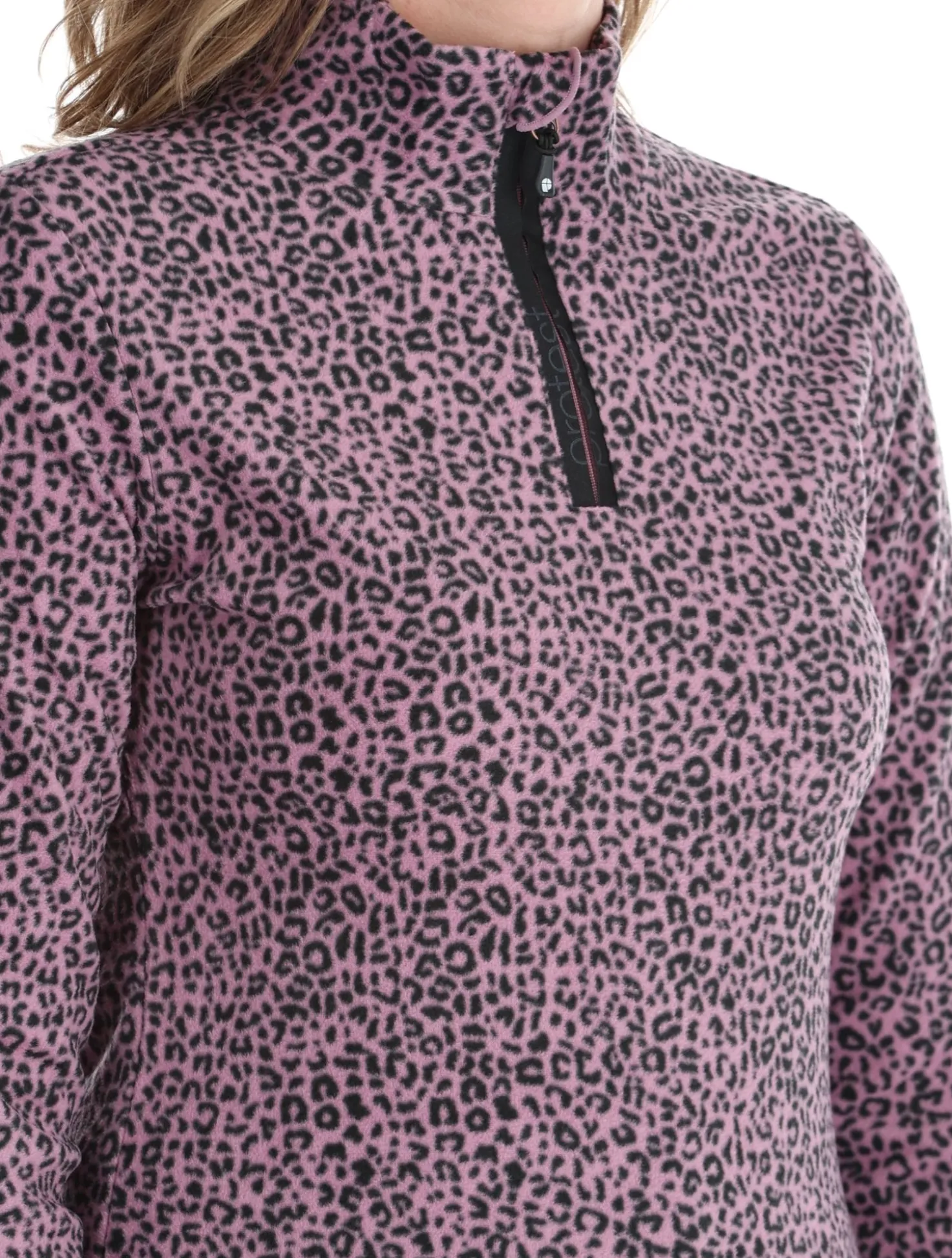 PRTRefuzzy 1/4 Zip Active Top skipully dames