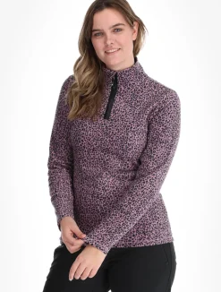 PRTRefuzzy 1/4 Zip Active Top skipully dames