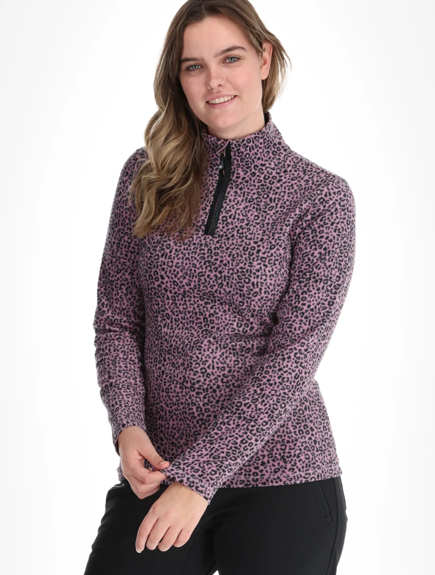 PRTRefuzzy 1/4 Zip Active Top skipully dames