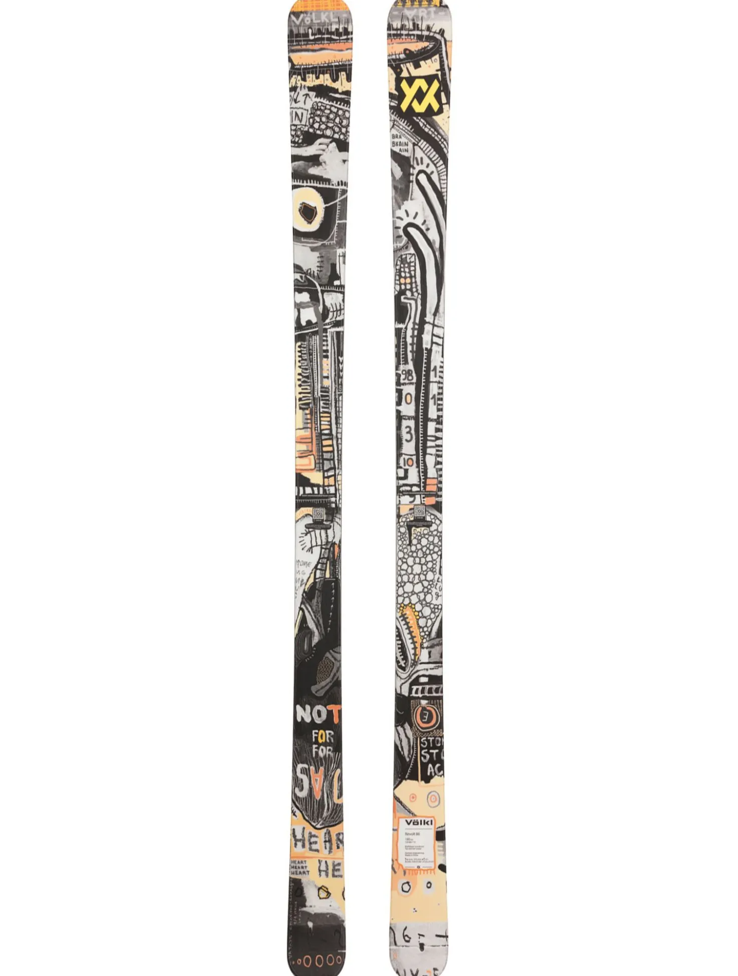 Revolt 86 flat ski - zonder binding unisex