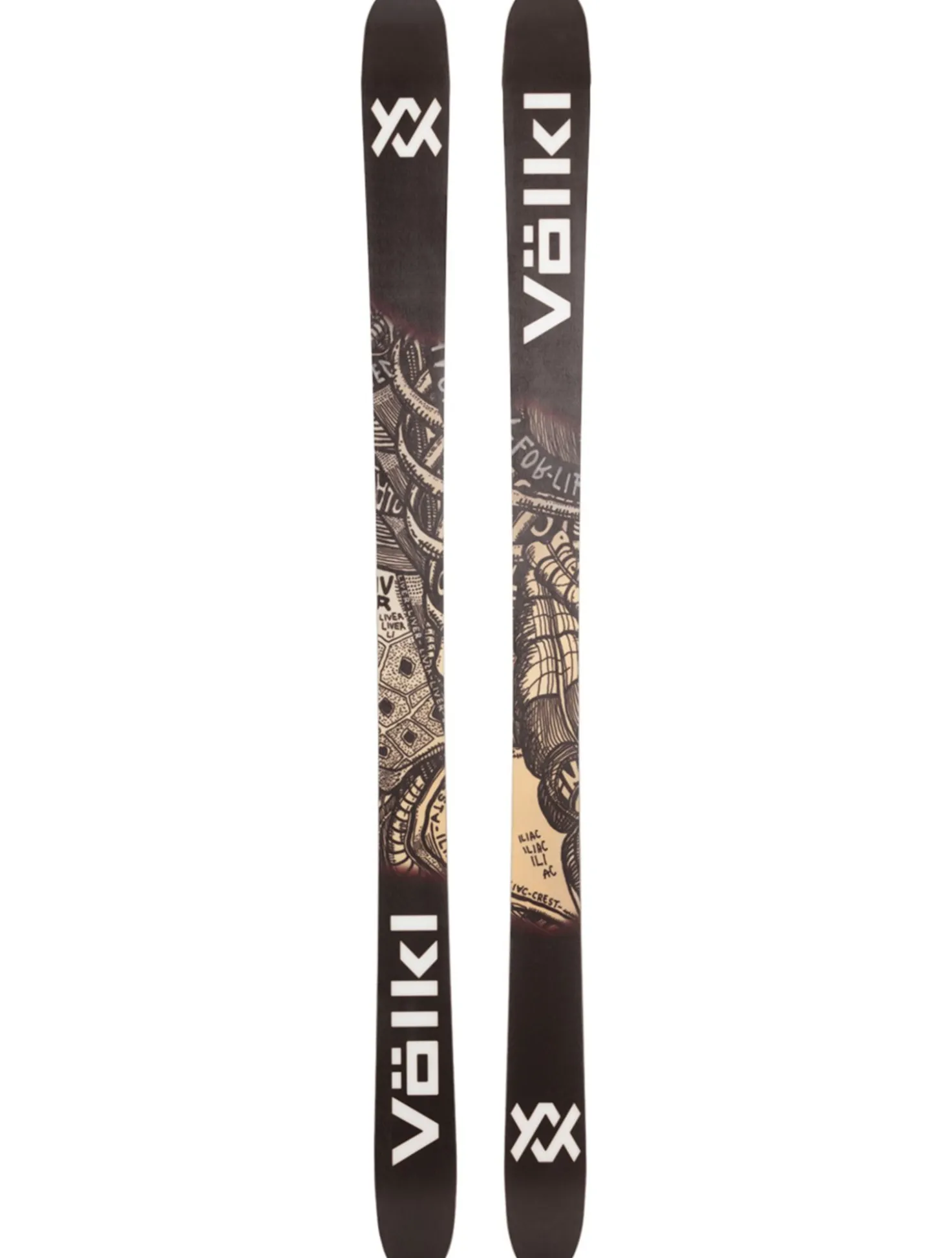 Revolt 96 flat ski - zonder binding unisex
