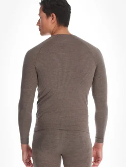 Seamless Performance Wool Bl Top Crew Neck L/S thermoshirt heren