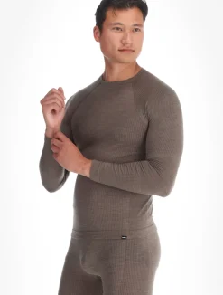 Seamless Performance Wool Bl Top Crew Neck L/S thermoshirt heren