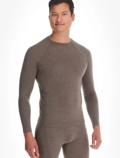 Seamless Performance Wool Bl Top Crew Neck L/S thermoshirt heren