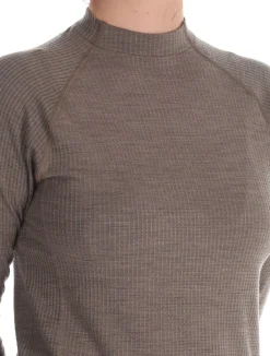 Seamless Performance Wool Bl Top Crew Neck L/S thermoshirt dames