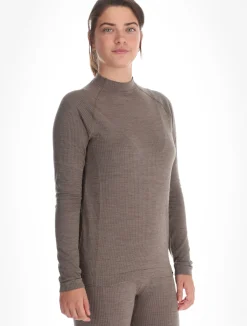 Seamless Performance Wool Bl Top Crew Neck L/S thermoshirt dames