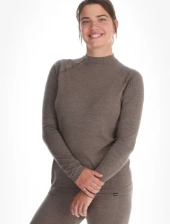 Seamless Performance Wool Bl Top Crew Neck L/S thermoshirt dames