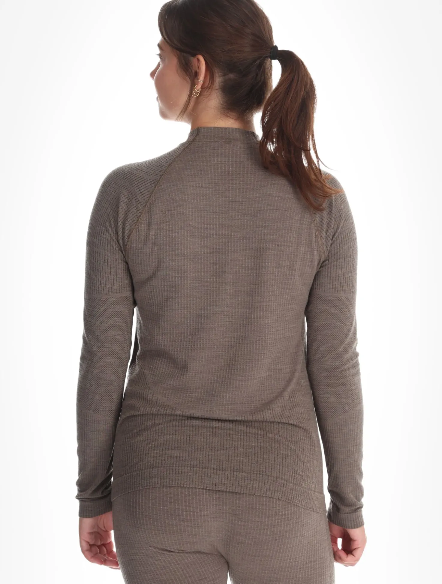 Seamless Performance Wool Bl Top Crew Neck L/S thermoshirt dames