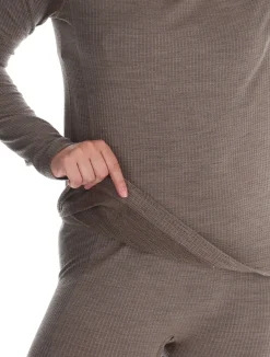 Seamless Performance Wool Bl Top Crew Neck L/S thermoshirt dames