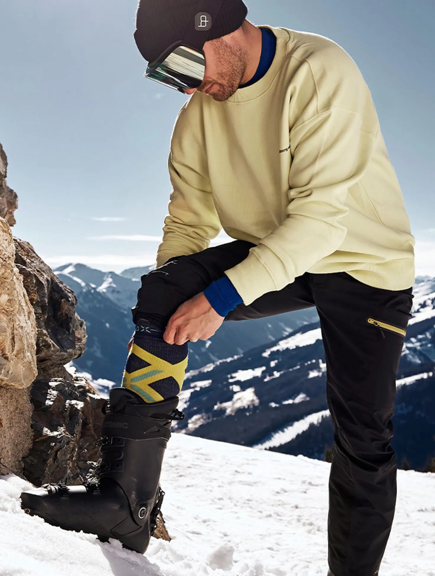 Skiing Merino Socks compressiesokken heren