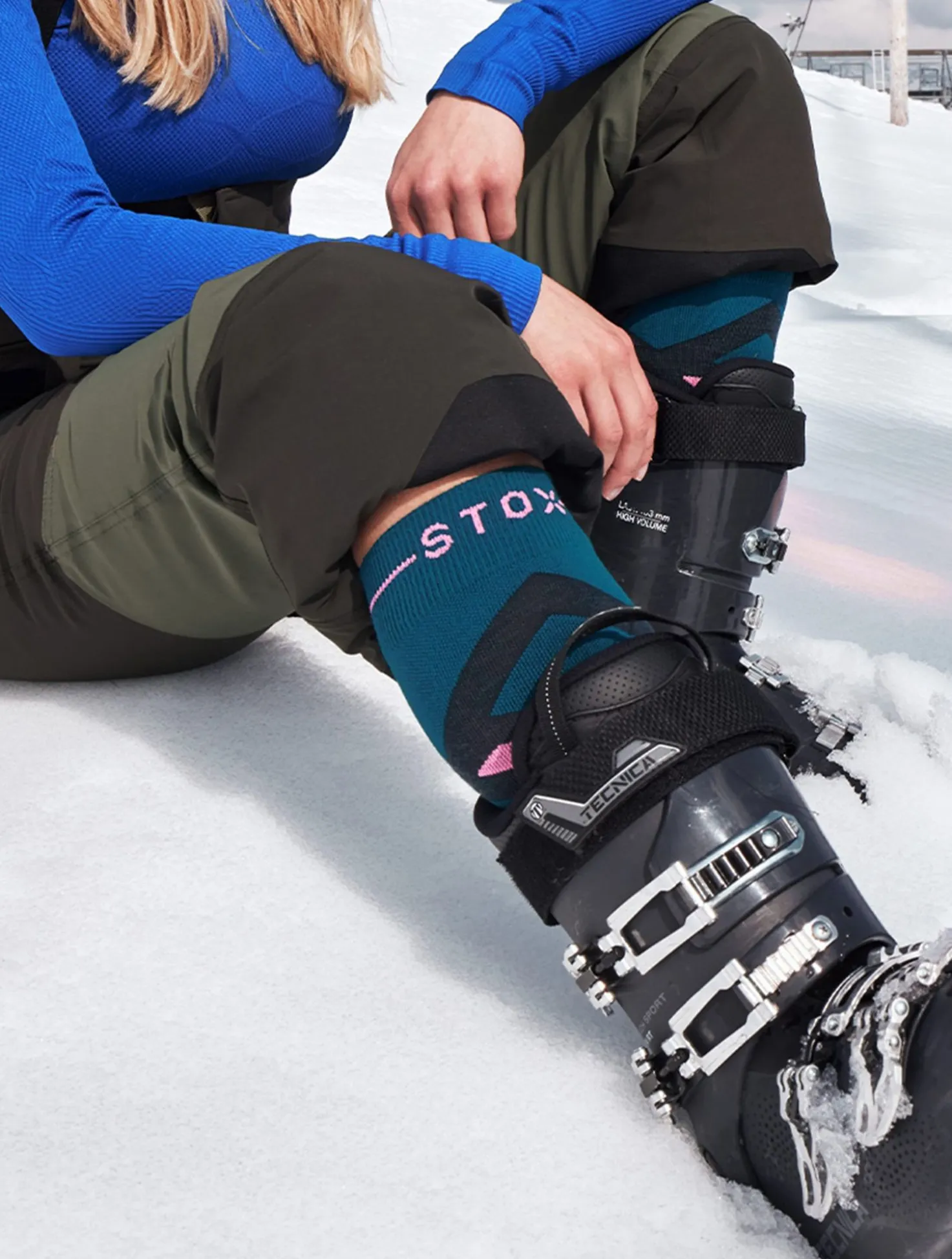 Skiing Merino Socks W compressiesokken dames